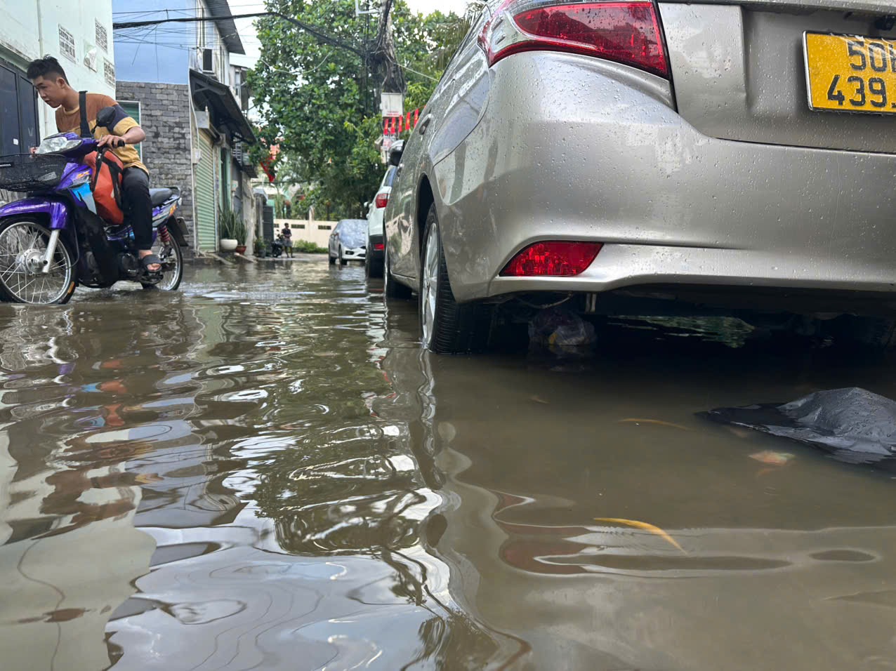 Nhà ngập nhiều ngày sau cơn mưa lớn nhất 8 năm, người dân Thủ Đức ngán ngẩm- Ảnh 9. Nhà ngập nhiều ngày sau cơn mưa lớn nhất 8 năm, người dân Thủ Đức ngán ngẩm- Ảnh 9.
