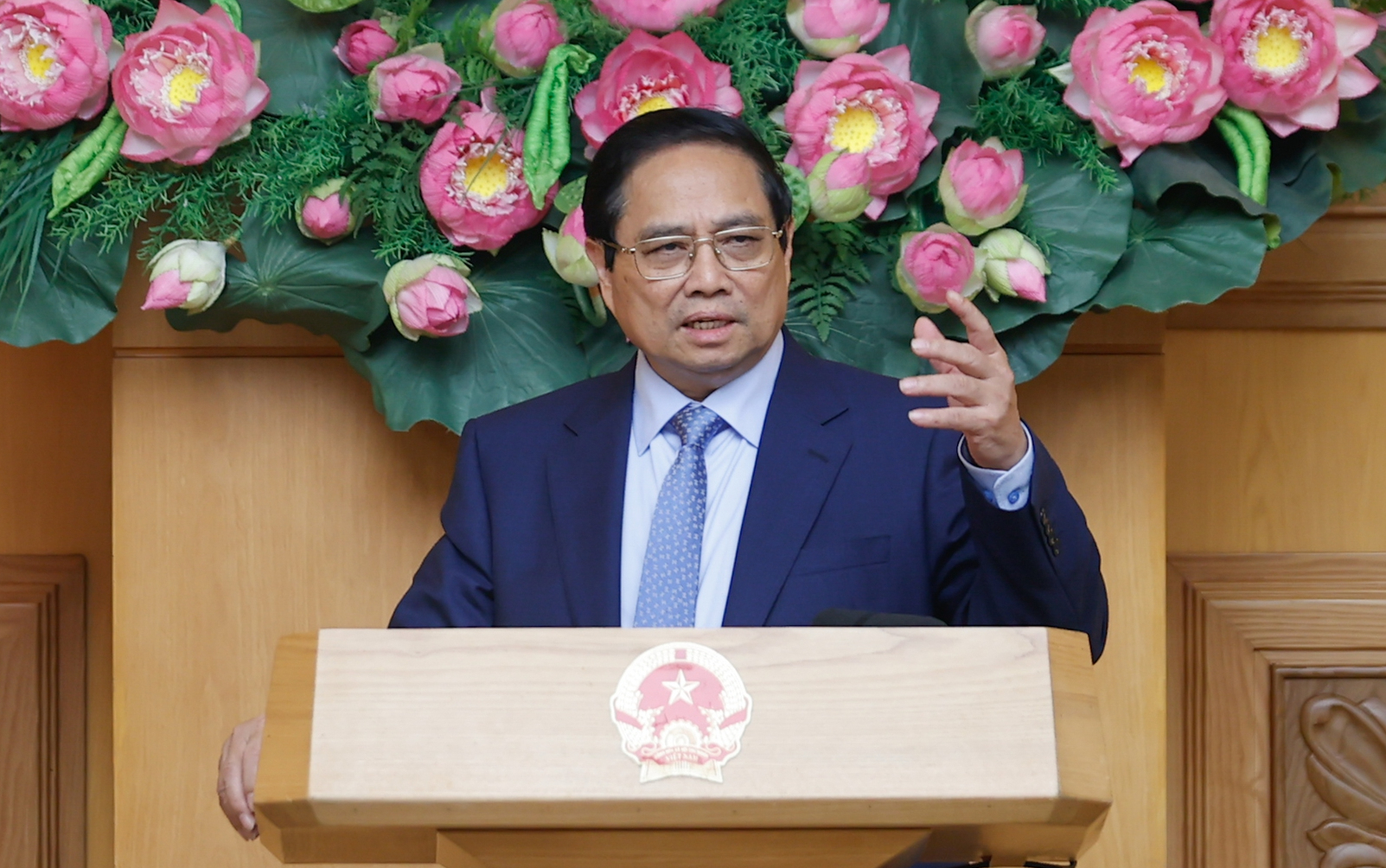 Thủ tướng đề nghị doanh nghiệp Hoa Kỳ ủng hộ thỏa thuận thương mại cùng có lợi- Ảnh 3. Thủ tướng đề nghị doanh nghiệp Hoa Kỳ ủng hộ thỏa thuận thương mại cùng có lợi- Ảnh 3.