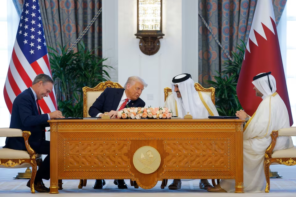 Qatar Airways đặt mua 160 máy bay Boeing nhân chuyến thăm của ông Trump- Ảnh 1. Qatar Airways đặt mua 160 máy bay w88 com nhân chuyến thăm của ông Trump- Ảnh 1.