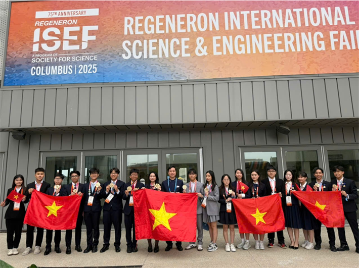 Đoàn học sinh Việt Nam xuất sắc nhất lịch sử tại ISEF 2025- Ảnh 1. Đoàn học sinh Việt Nam xuất sắc nhất lịch sử tại ISEF 2025- Ảnh 1.