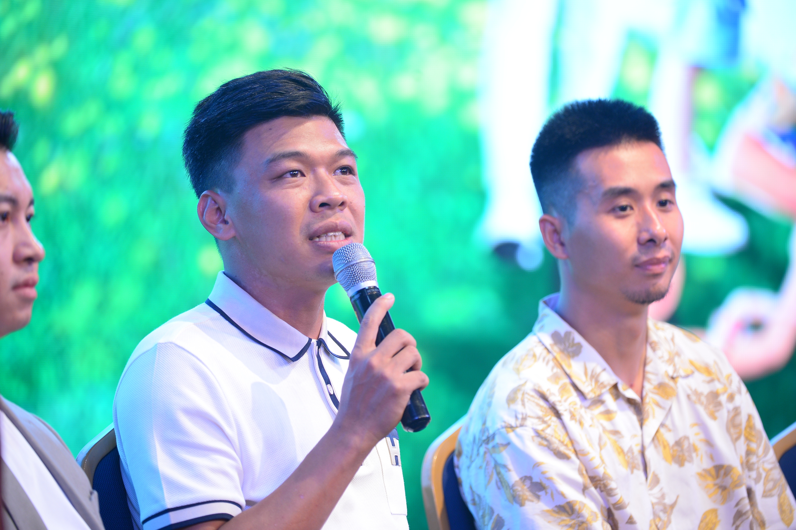 Diễn viên hài Trung Ruồi chia sẻ trong sự kiện. Diễn viên hài Trung Ruồi chia sẻ trong sự kiện.