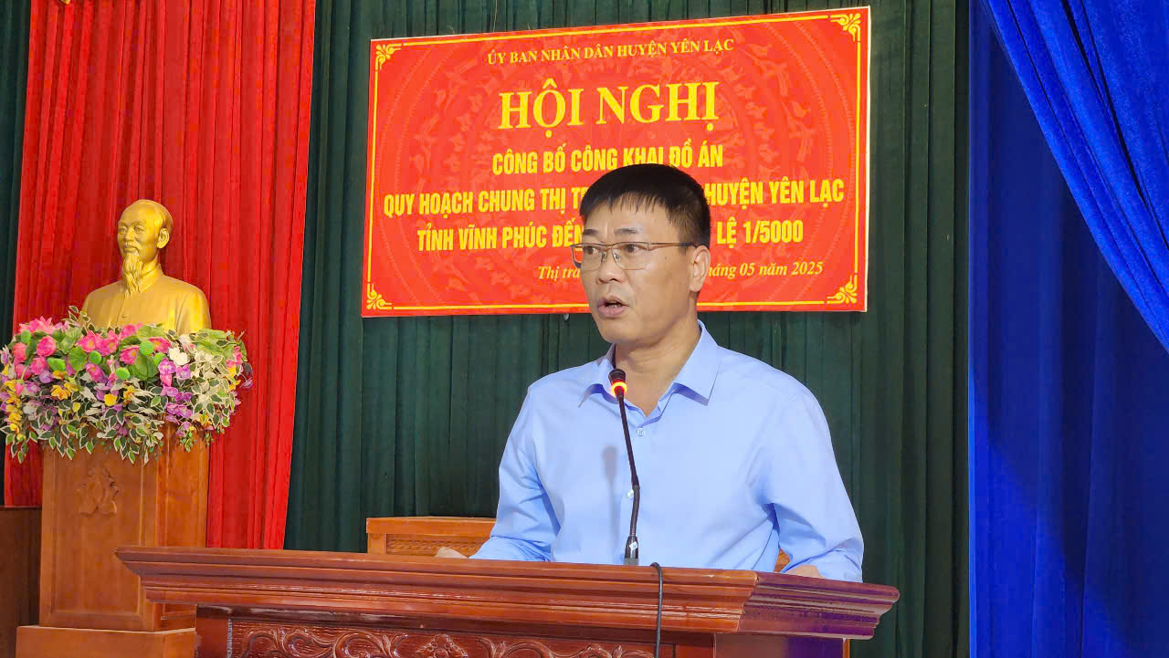 Công bố đồ án Quy hoạch chung thị trấn Yên Lạc- Ảnh 1. Công bố đồ án Quy hoạch chung thị trấn Yên Lạc- Ảnh 1.