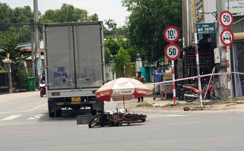 Hiện trường vụ tai nạn.