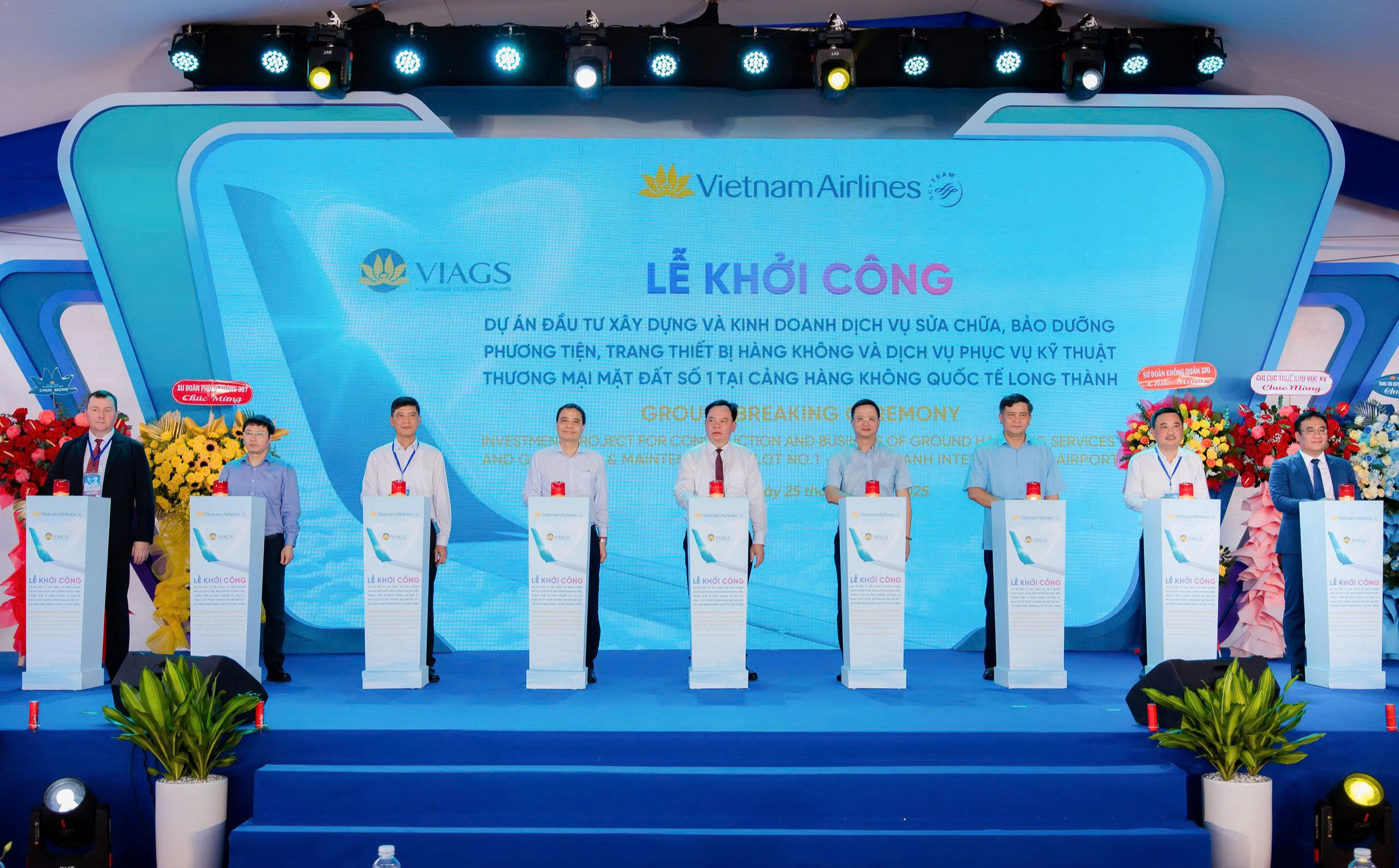 Vietnam Airlines khởi công dự án dịch vụ kỹ thuật mặt đất tại sân bay Long Thành- Ảnh 1.