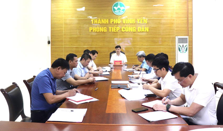 Bí thư Thành ủy Vĩnh Yên yêu cầu giải quyết dứt điểm kiến nghị của công dân- Ảnh 1. Bí thư Thành ủy Vĩnh Yên yêu cầu giải quyết dứt điểm kiến nghị của công dân- Ảnh 1.