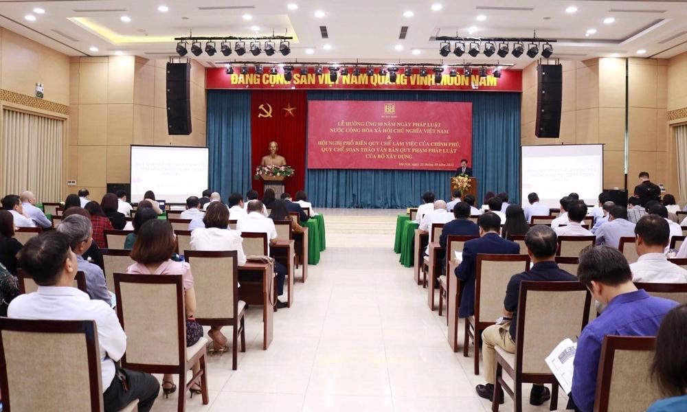 Bộ Xây dựng ban hành quy chế soạn thảo, ban hành, thi hành văn bản quy phạm pháp luật- Ảnh 1. Bộ Xây dựng ban hành quy chế soạn thảo, ban hành, thi hành văn bản quy phạm pháp luật- Ảnh 1.