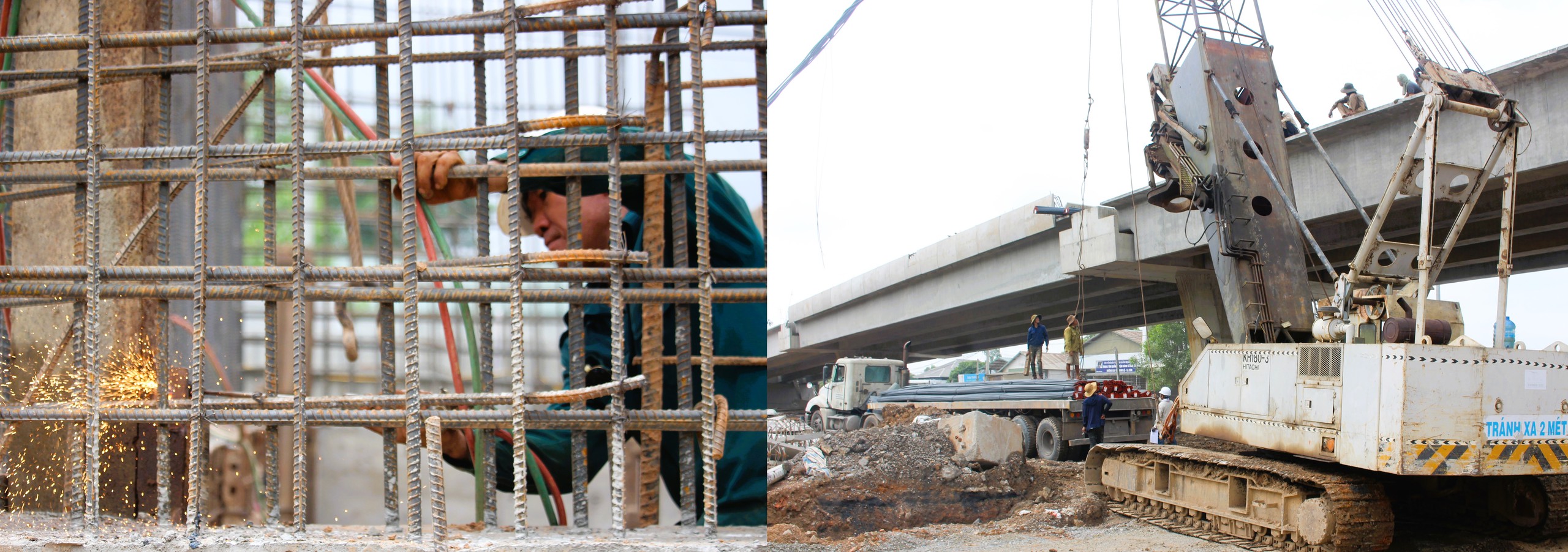 Cận cảnh 3 cầu vượt nút giao cao tốc Vạn Ninh - Cam Lộ bứt phá tiến độ sau khi có mặt bằng- Ảnh 7. Cận cảnh 3 cầu vượt nút giao cao tốc Vạn Ninh - Cam Lộ bứt phá tiến độ sau khi có mặt bằng- Ảnh 7.