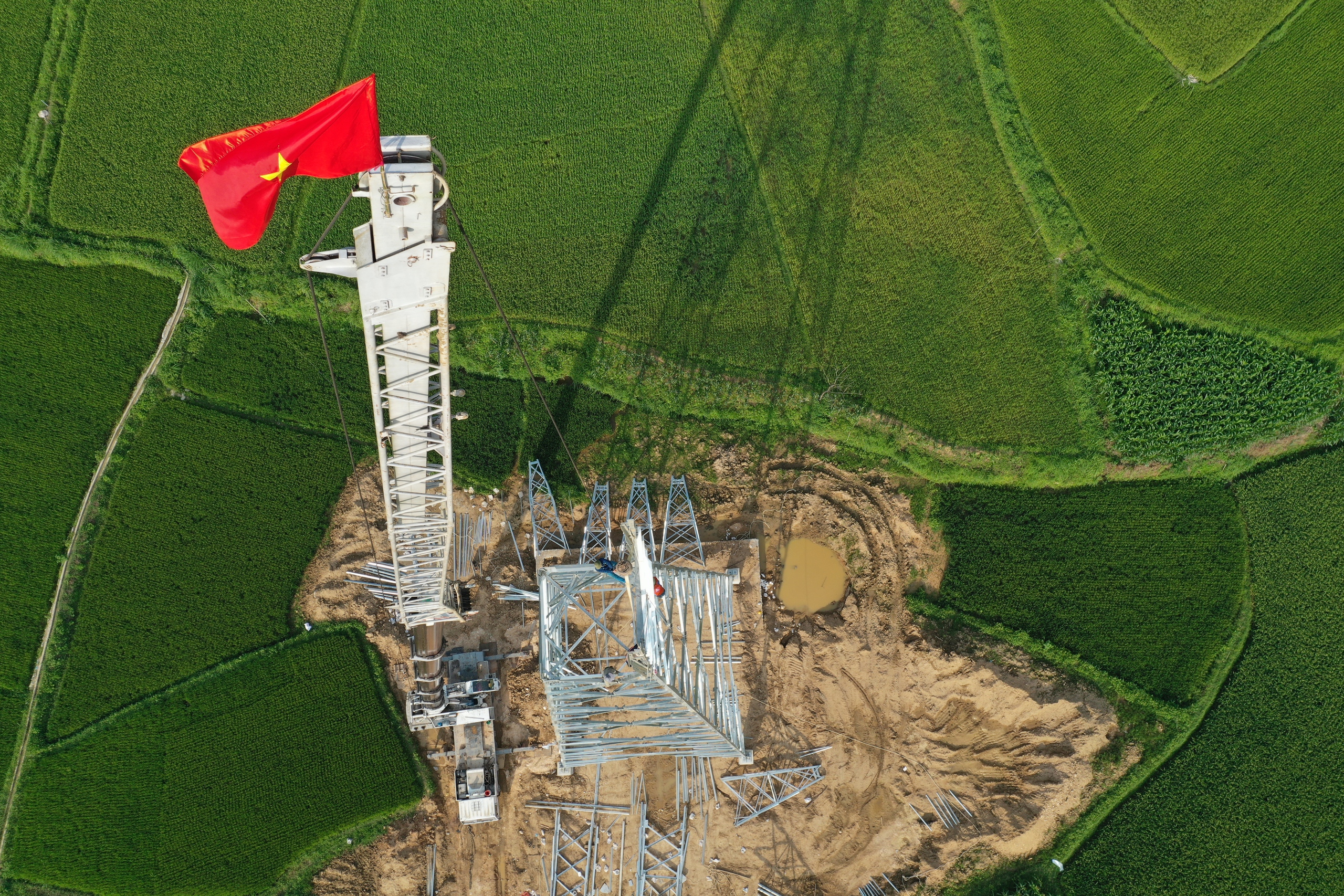 Những bông hồng sạm nắng trên công trường thi công đường dây 500kV Lào Cai - Vĩnh Yên- Ảnh 1.