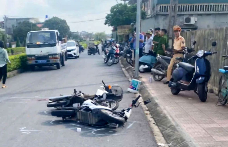 Hiện trường vụ tai nạn khiến hai người tử vong - Ảnh: CTV. Hiện trường vụ tai nạn khiến hai người tử vong - Ảnh: CTV.