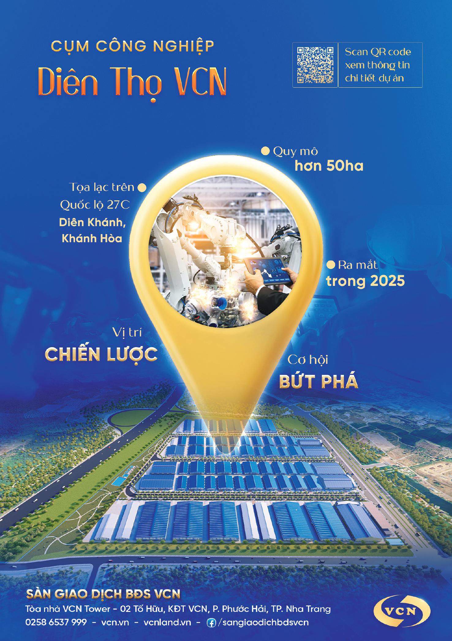 Cụm công nghiệp Diên Thọ VCN - Tâm điểm mới trong bản đồ công nghiệp miền Trung- Ảnh 1. Cụm công nghiệp Diên Thọ VCN - Tâm điểm mới trong bản đồ công nghiệp miền Trung- Ảnh 1.