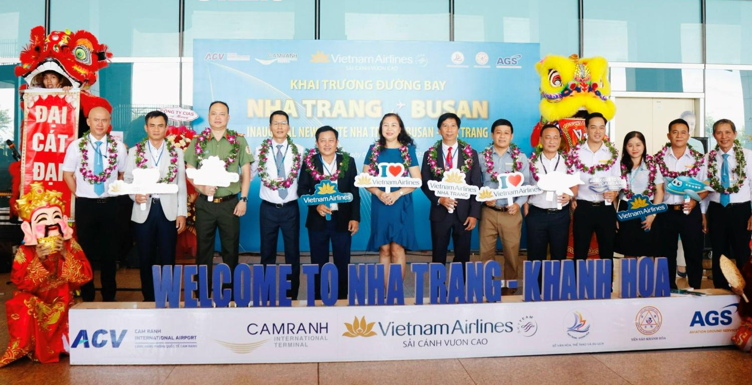 Khai trương đường bay thẳng Busan – Cam Ranh- Ảnh 1. Khai trương đường bay thẳng Busan – Cam Ranh- Ảnh 1.