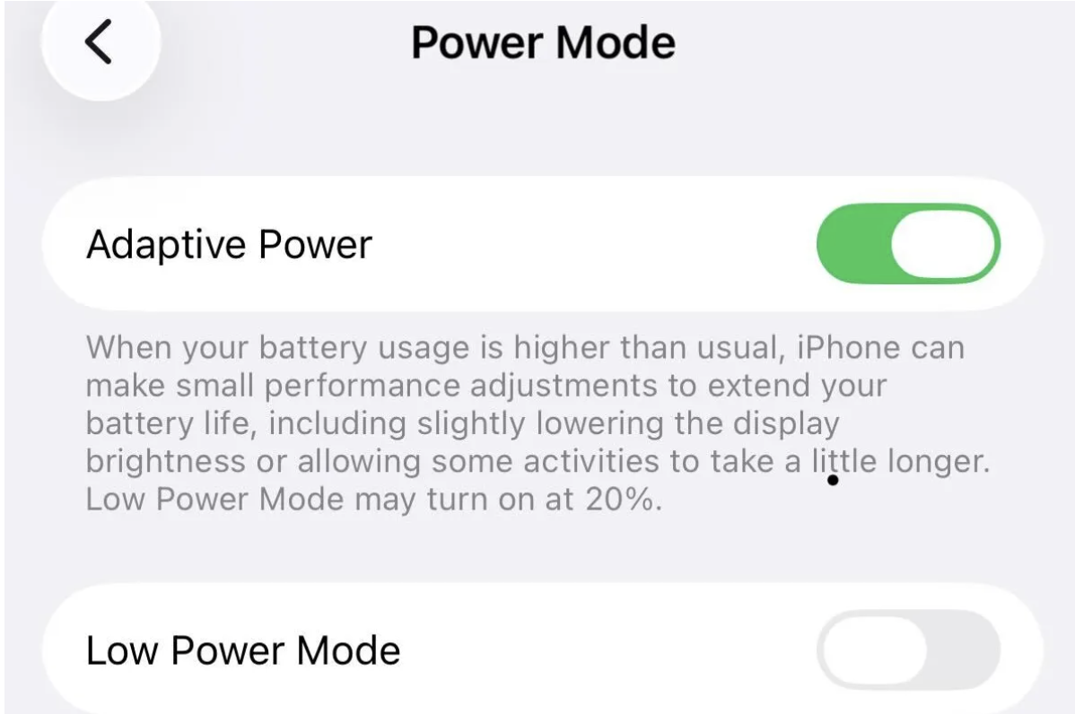 Tính năng mới giúp iPhone tiết kiệm pin thông minh- Ảnh 1. Tính năng mới giúp iPhone tiết kiệm pin thông minh- Ảnh 1.