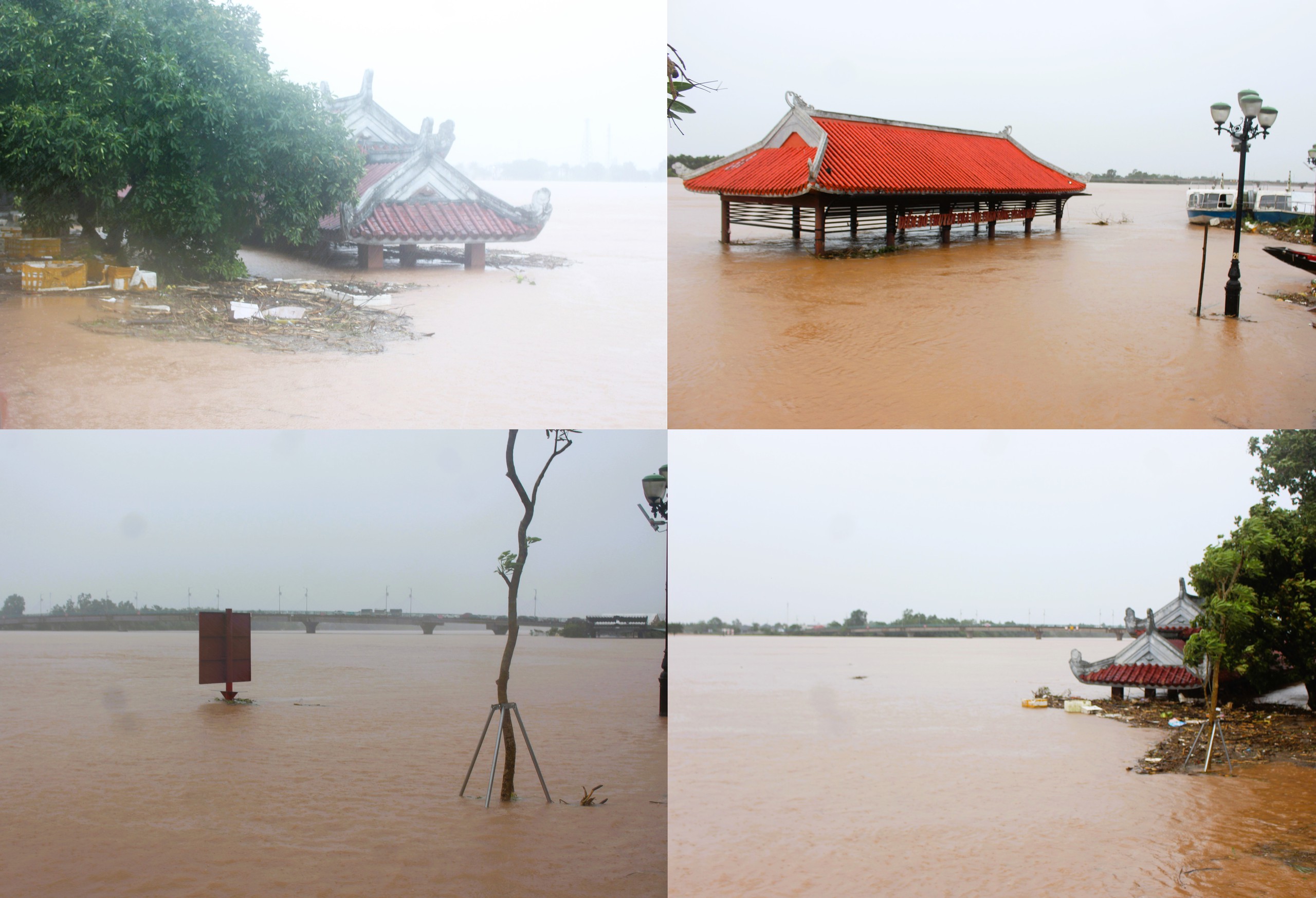 Nước lũ bủa vây ở thị xã Quảng Trị, người dân vất vả lội lụt, di chuyển bằng thuyền- Ảnh 6. Nước lũ bủa vây ở thị xã Quảng Trị, người dân vất vả lội lụt, di chuyển bằng thuyền- Ảnh 6.
