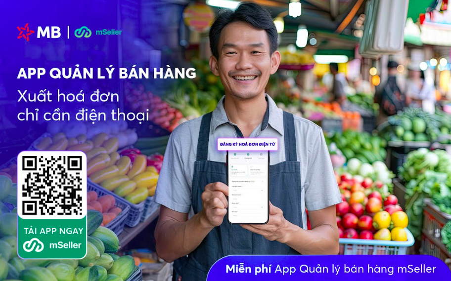 MB chính thức tặng miễn phí: App quản lý bán hàng, xuất hóa đơn điện tử chỉ cần điện thoại- Ảnh 1. MB chính thức tặng miễn phí: App quản lý bán hàng, xuất hóa đơn điện tử chỉ cần điện thoại- Ảnh 1.
