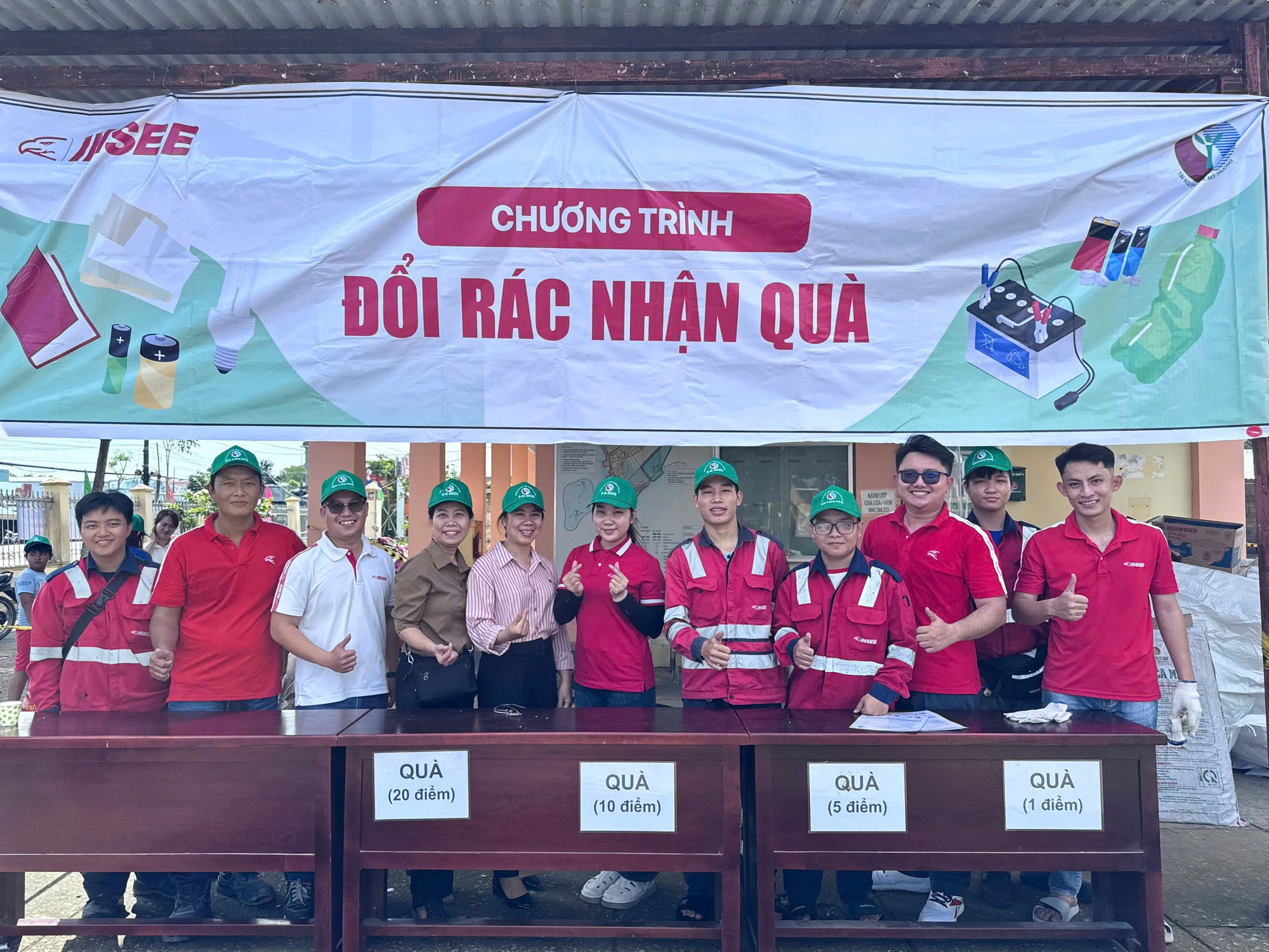 Hoạt động của INSEE đã góp phần nâng cao ý thức phân loại rác tại nguồn cho người dân địa phương.
