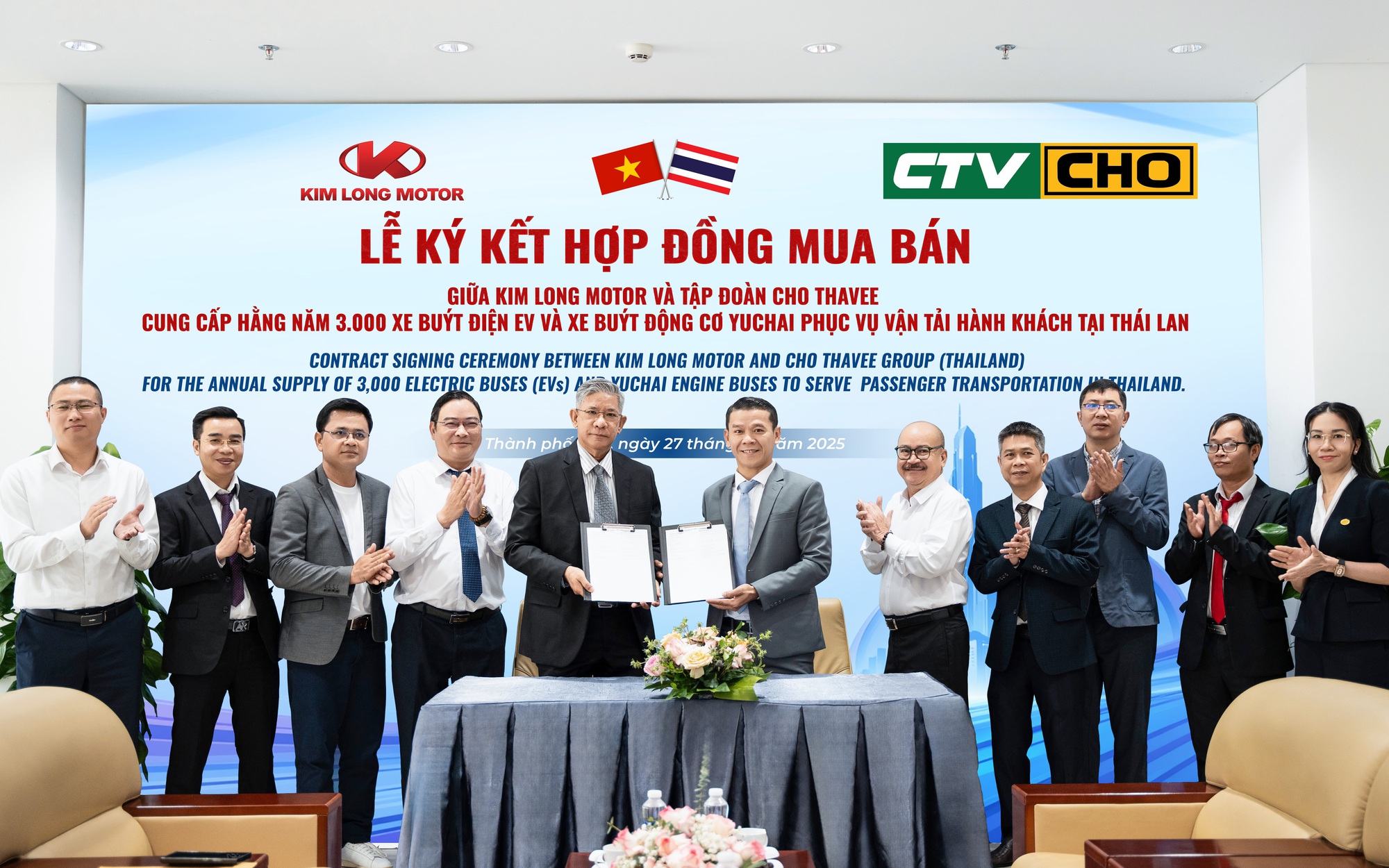 Kim Long Motor xuất khẩu xe buýt sang Thái Lan: Khẳng định vị thế ngành ô tô Việt