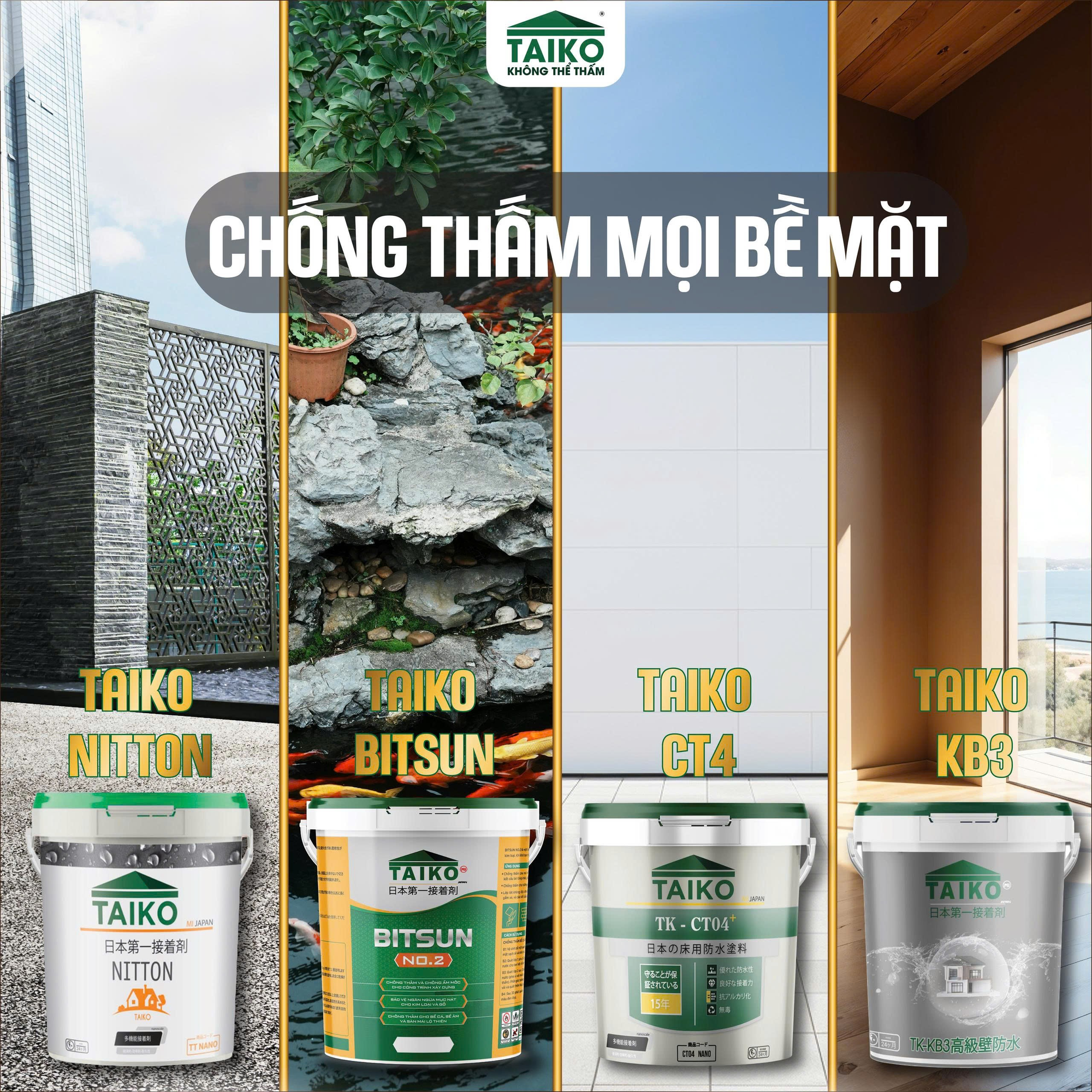 TAIKO - Sơn chống thấm xanh, an toàn và bền vững- Ảnh 4. TAIKO - Sơn chống thấm xanh, an toàn và bền vững- Ảnh 4.