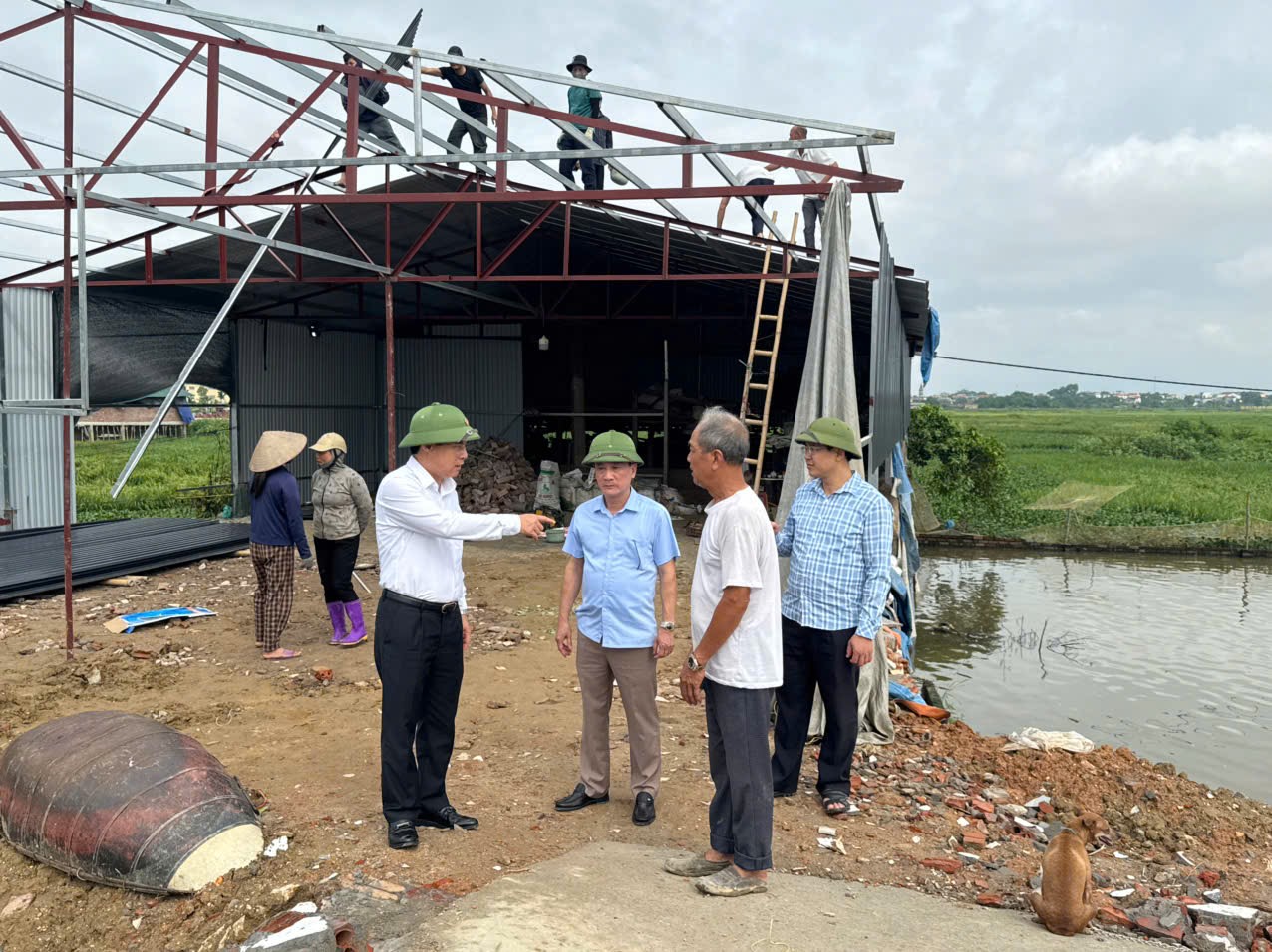 Vĩnh Phúc: Ráo riết xử lý xây dựng trái phép trên đất nông nghiệp tại huyện Vĩnh Tường- Ảnh 1. Vĩnh Phúc: Ráo riết xử lý xây dựng trái phép trên đất nông nghiệp tại huyện Vĩnh Tường- Ảnh 1.