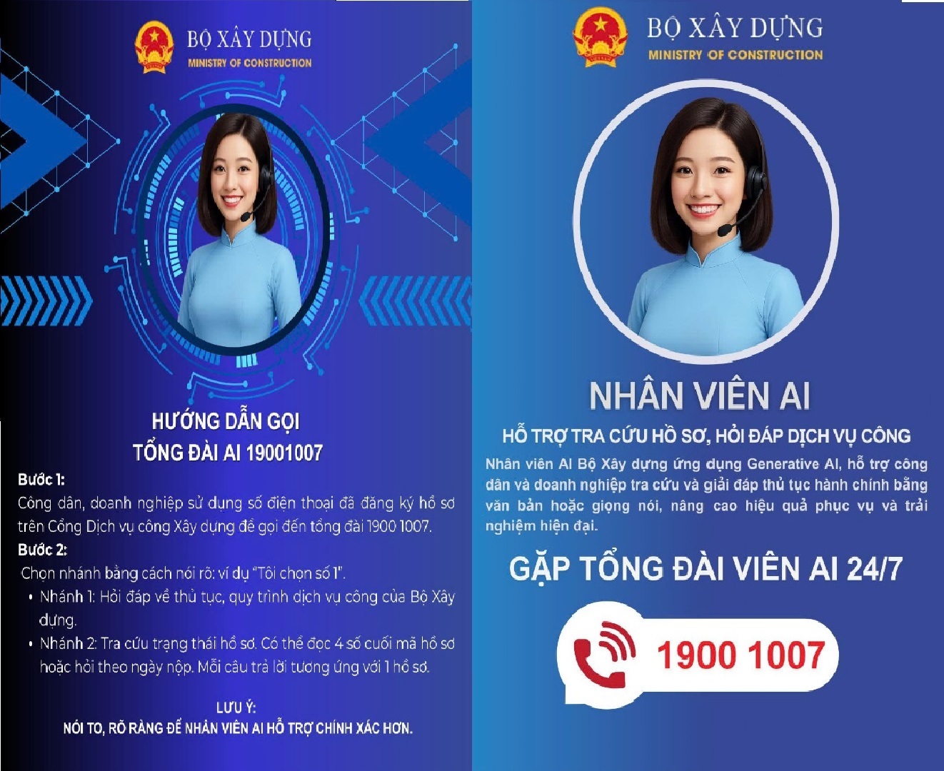 Bộ Xây dựng đưa "nhân viên AI" vào trực tổng đài- Ảnh 1. Bộ Xây dựng đưa "nhân viên AI" vào trực tổng đài- Ảnh 1.