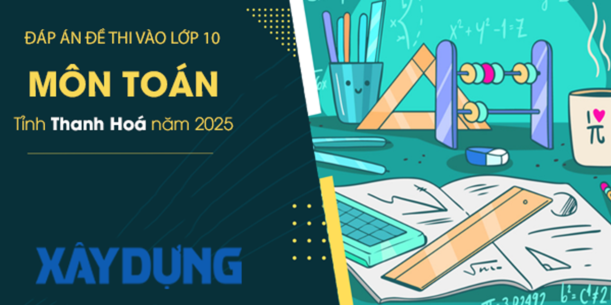 Đáp án đề thi tuyển sinh lớp 10 môn Toán Thanh Hóa năm 2025- Ảnh 1.