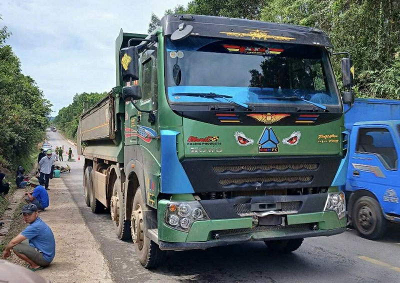 Hiện trường vu tai nạn - Ảnh: QT. Hiện trường vu tai nạn - Ảnh: QT.