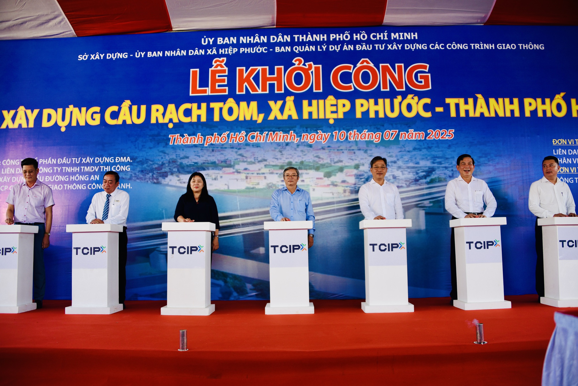 Khởi công xây dựng cầu Rạch Tôm, tăng kết nối TP.HCM với Tây Ninh- Ảnh 1.