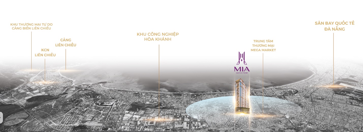 Pháp lý hoàn thiện, Mia Center Point mở ra cơ hội đầu tư ở Đà Nẵng- Ảnh 1. A cityscape with buildings and a river AI-generated content may be incorrect.
