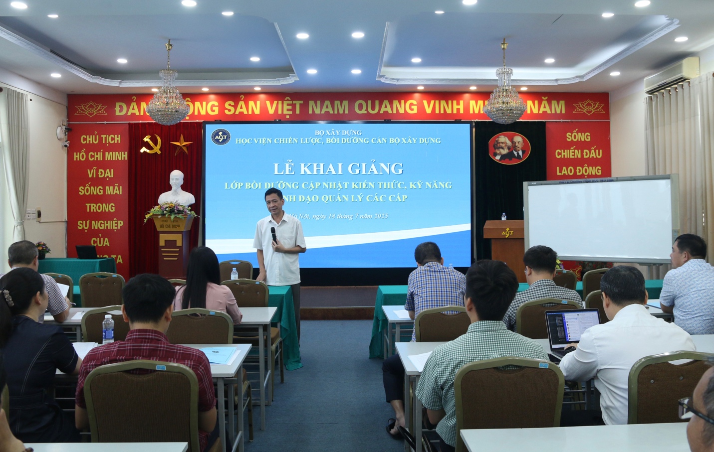 Học viện ACST khai giảng lớp Bồi dưỡng cập nhật kiến thức, kỹ năng lãnh đạo các cấp- Ảnh 2. Học viện ACST khai giảng lớp Bồi dưỡng cập nhật kiến thức, kỹ năng lãnh đạo các cấp- Ảnh 2.