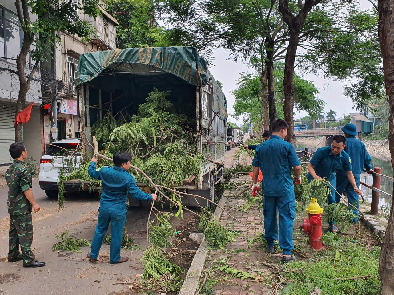 Hà Nội chủ động ứng phó bão số 3 Wipha- Ảnh 1. Hà Nội chủ động ứng phó bão số 3 Wipha- Ảnh 1.