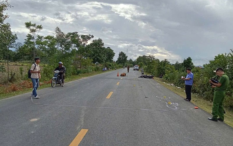 Hiện trường xảy ra vụ tai nạn - Ảnh: Đức Chinh. Hiện trường xảy ra vụ tai nạn - Ảnh: Đức Chinh.