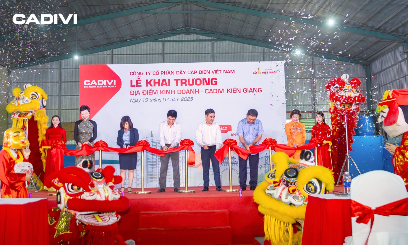 CADIVI Kiên Giang - Đẩy mạnh mở rộng mạng lưới phân phối khu vực Tây Nam Bộ- Ảnh 1. CADIVI Kiên Giang - Đẩy mạnh mở rộng mạng lưới phân phối khu vực Tây Nam Bộ- Ảnh 1.