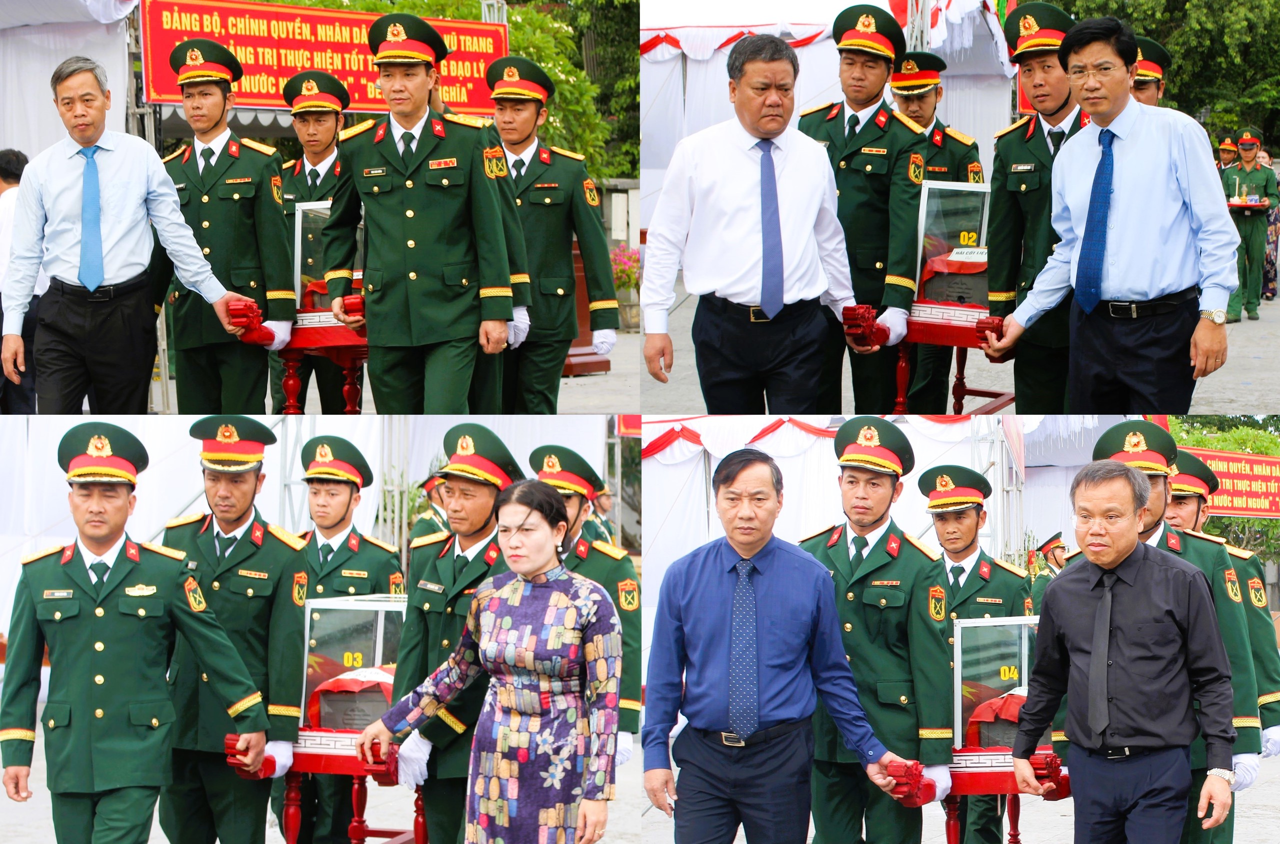 Quảng Trị tổ chức truy điệu, an táng 12 hài cốt liệt sĩ- Ảnh 11. Quảng Trị tổ chức truy điệu, an táng 12 hài cốt liệt sĩ- Ảnh 11.