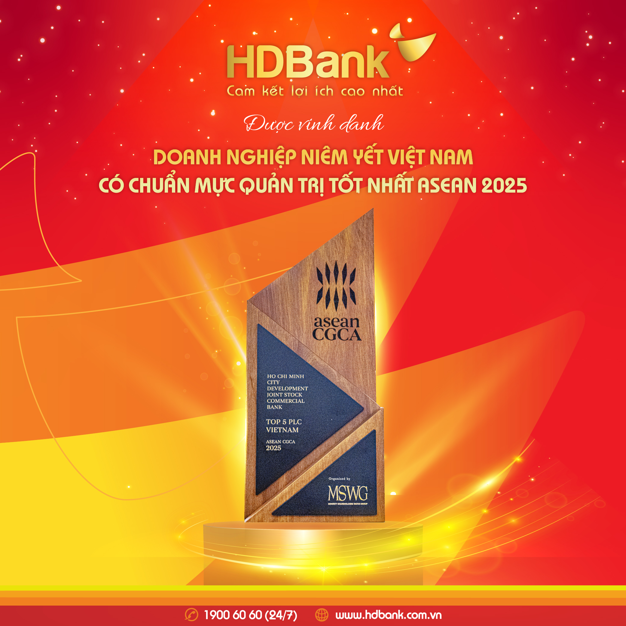 HDBank được vinh danh Top 5 doanh nghiệp quản trị chuẩn mực ASEAN 2025- Ảnh 1. HDBank được vinh danh Top 5 doanh nghiệp quản trị chuẩn mực ASEAN 2025- Ảnh 1.