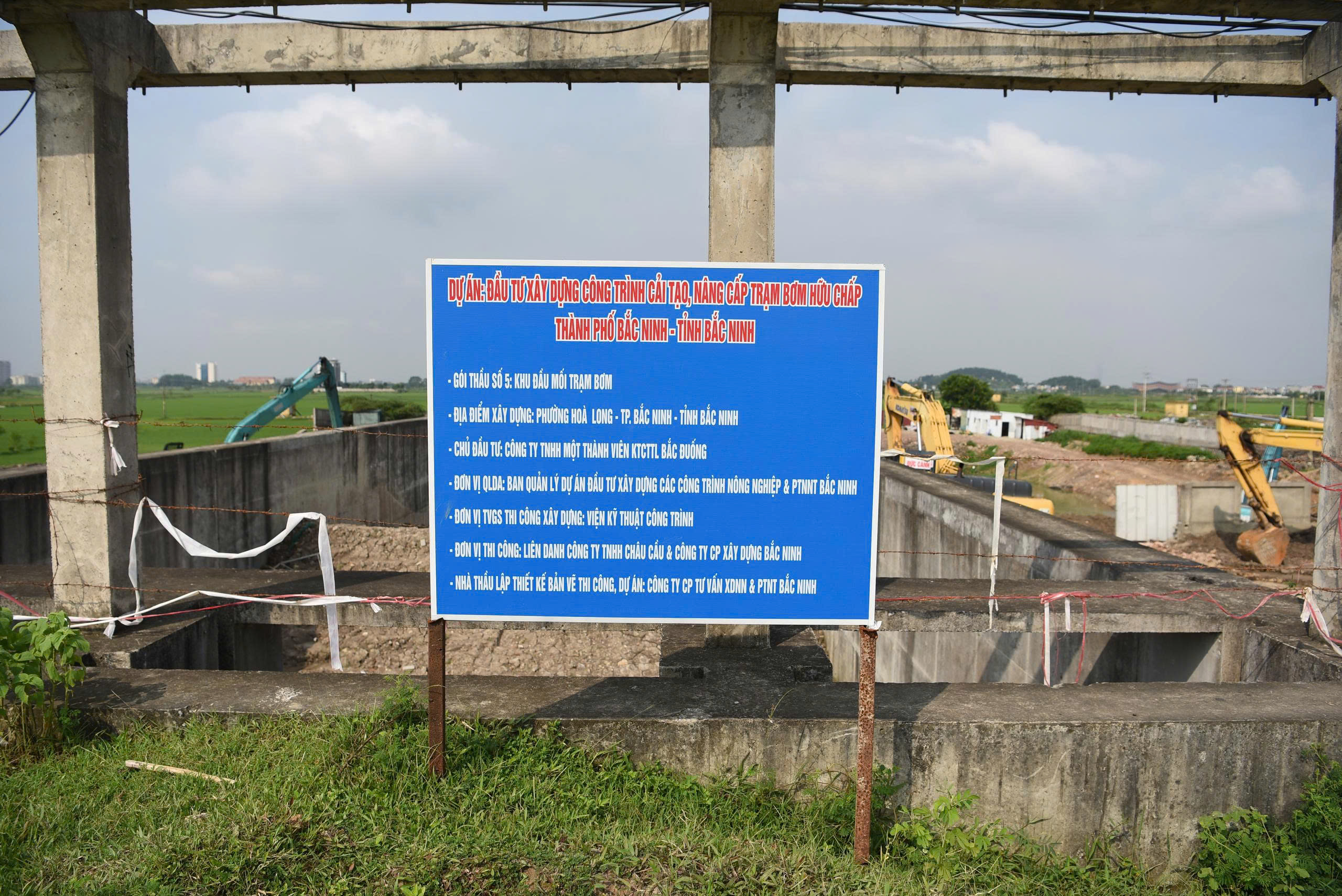 Sau chỉ đạo của Chủ tịch tỉnh Bắc Ninh dự án trạm bơm trăm tỷ đồng thi công ra sao?- Ảnh 2.