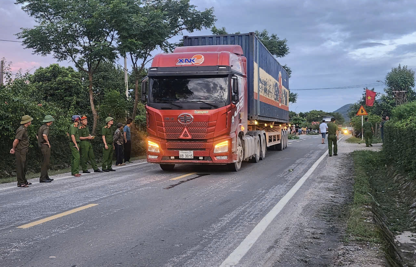 Hiện trường vụ tai nạn. Hiện trường vụ tai nạn.