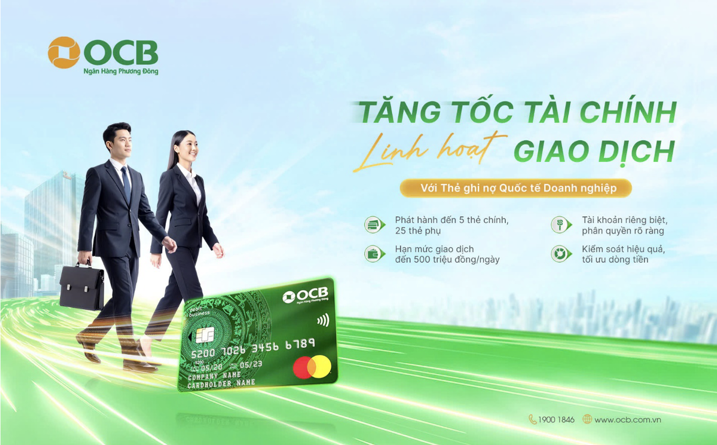 Chủ thẻ ghi nợ quốc tế doanh nghiệp nhận lợi ích kép từ OCB- Ảnh 1. Chủ thẻ ghi nợ quốc tế doanh nghiệp nhận lợi ích kép từ OCB- Ảnh 1.