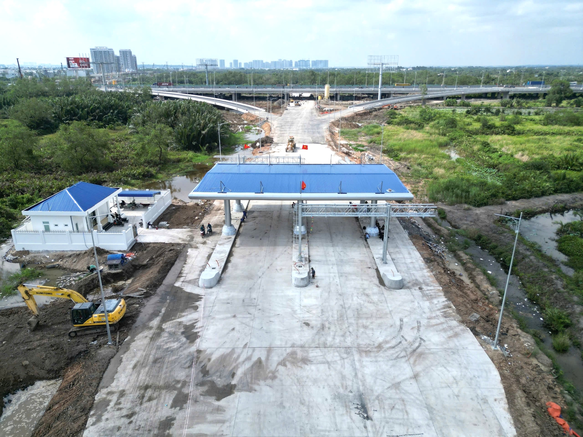 Thu phí tại nút giao Vành đai 3 với cao tốc TP.HCM - Long Thành - Dầu Giây từ 19/8- Ảnh 1.