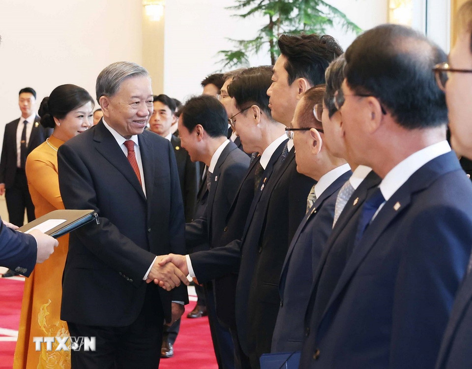 Hàn Quốc bắn 21 loạt đại bác chào mừng Tổng Bí thư Tô Lâm và Phu nhân- Ảnh 5.