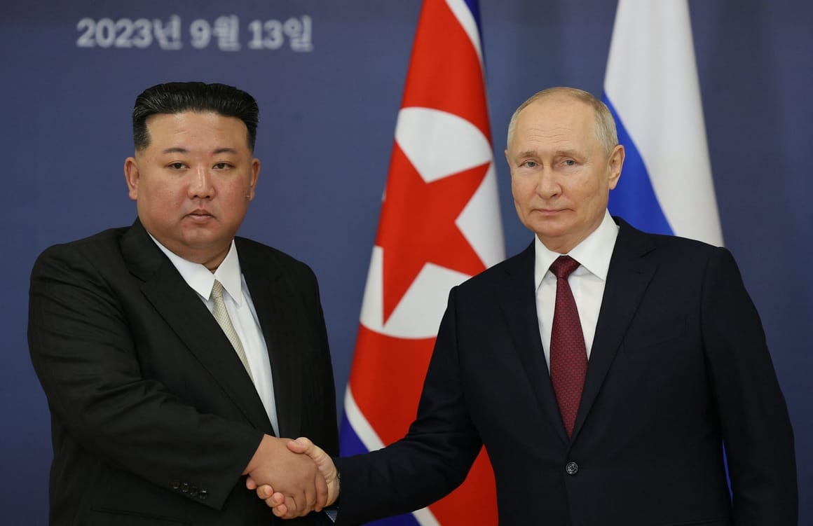 Tổng thống Nga điện đàm với Chủ tịch Triều Tiên - Ảnh 1. Tổng thống Nga điện đàm với Chủ tịch Triều Tiên - Ảnh 1.