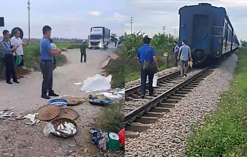 Hiện trường vụ tai nạn khiến người phụ nữ tử vong tại chỗ. Hiện trường vụ tai nạn khiến người phụ nữ tử vong tại chỗ.