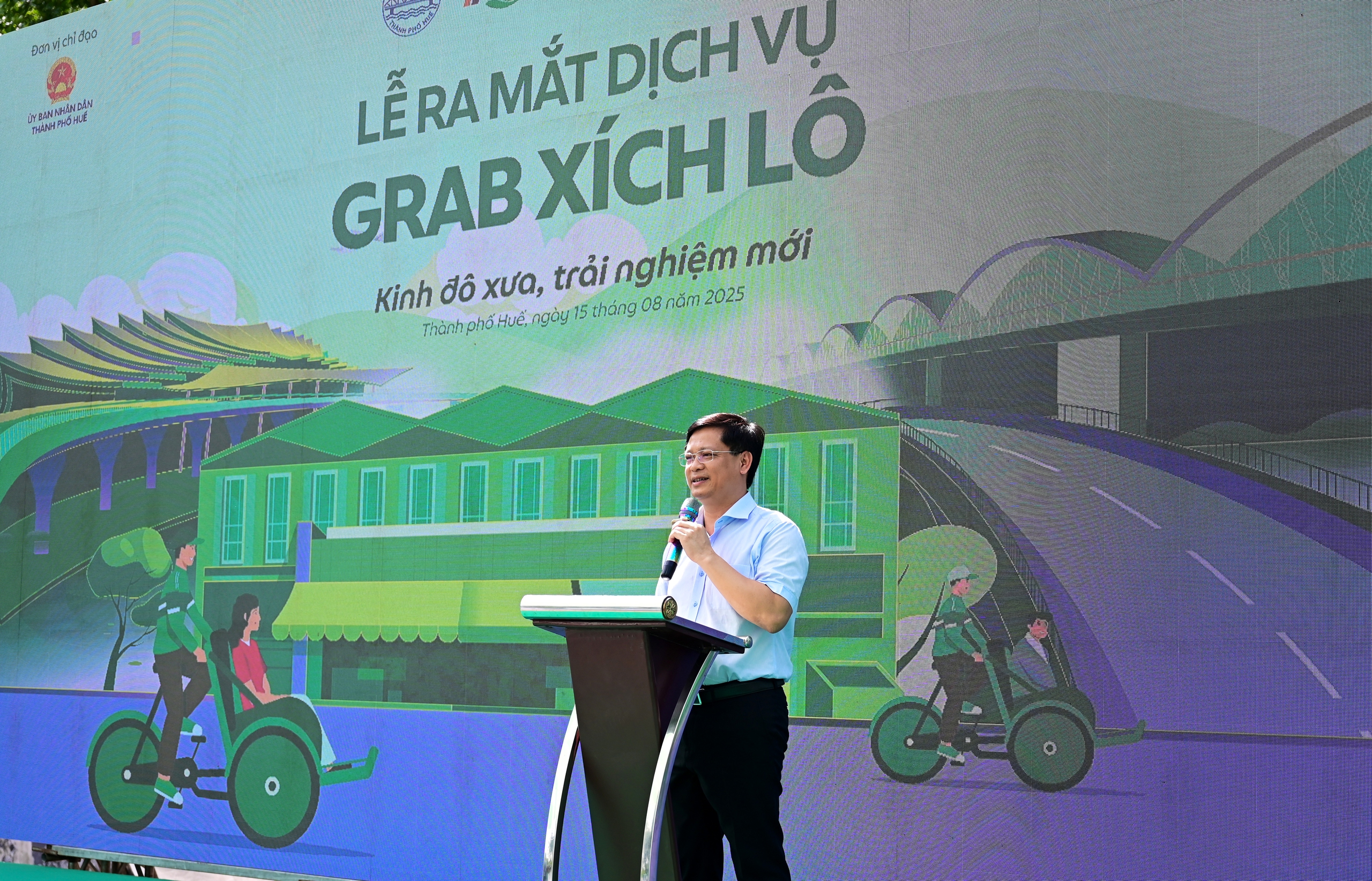 Chính thức thử nghiệm dịch vụ Grab xích lô tại Huế- Ảnh 2.
