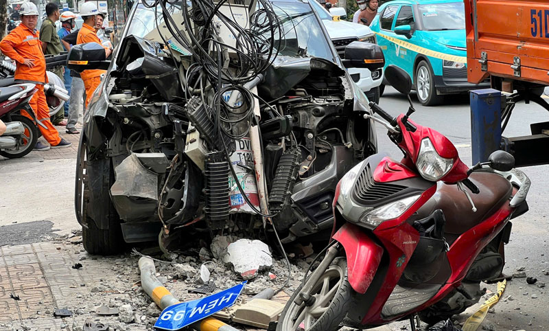 Hiện trường vụ tai nạn. Hiện trường vụ tai nạn.