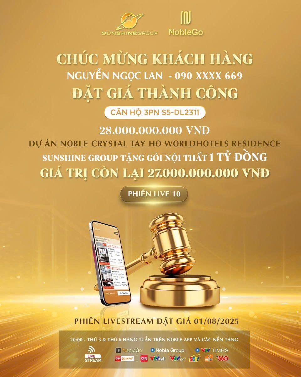 “Chốt deal” thành công Sky Villa 28 tỷ trên livestream ngày 1/8 của Sunshine Group- Ảnh 1. “Chốt deal” thành công Sky Villa 28 tỷ trên livestream ngày 1/8 của Sunshine Group- Ảnh 1.