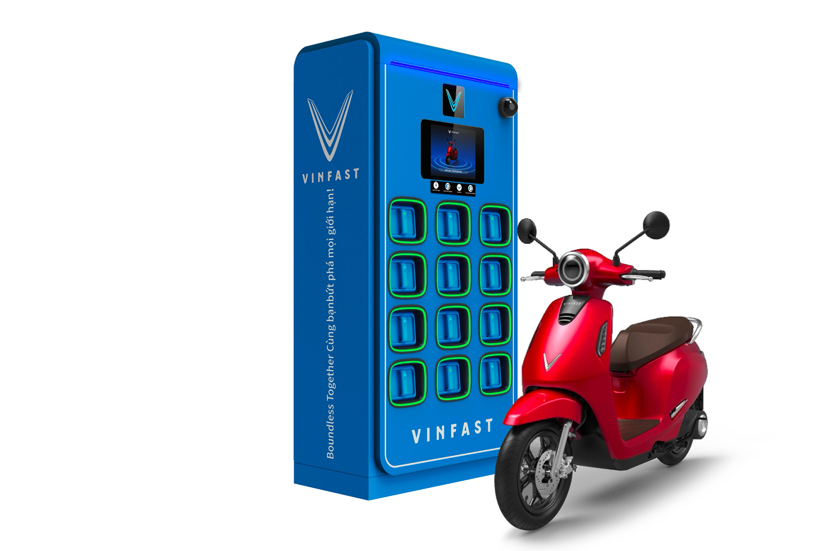 VinFast triển khai 150.000 trạm đổi pin xe máy điện- Ảnh 1. VinFast triển khai 150.000 trạm đổi pin xe máy điện- Ảnh 1.