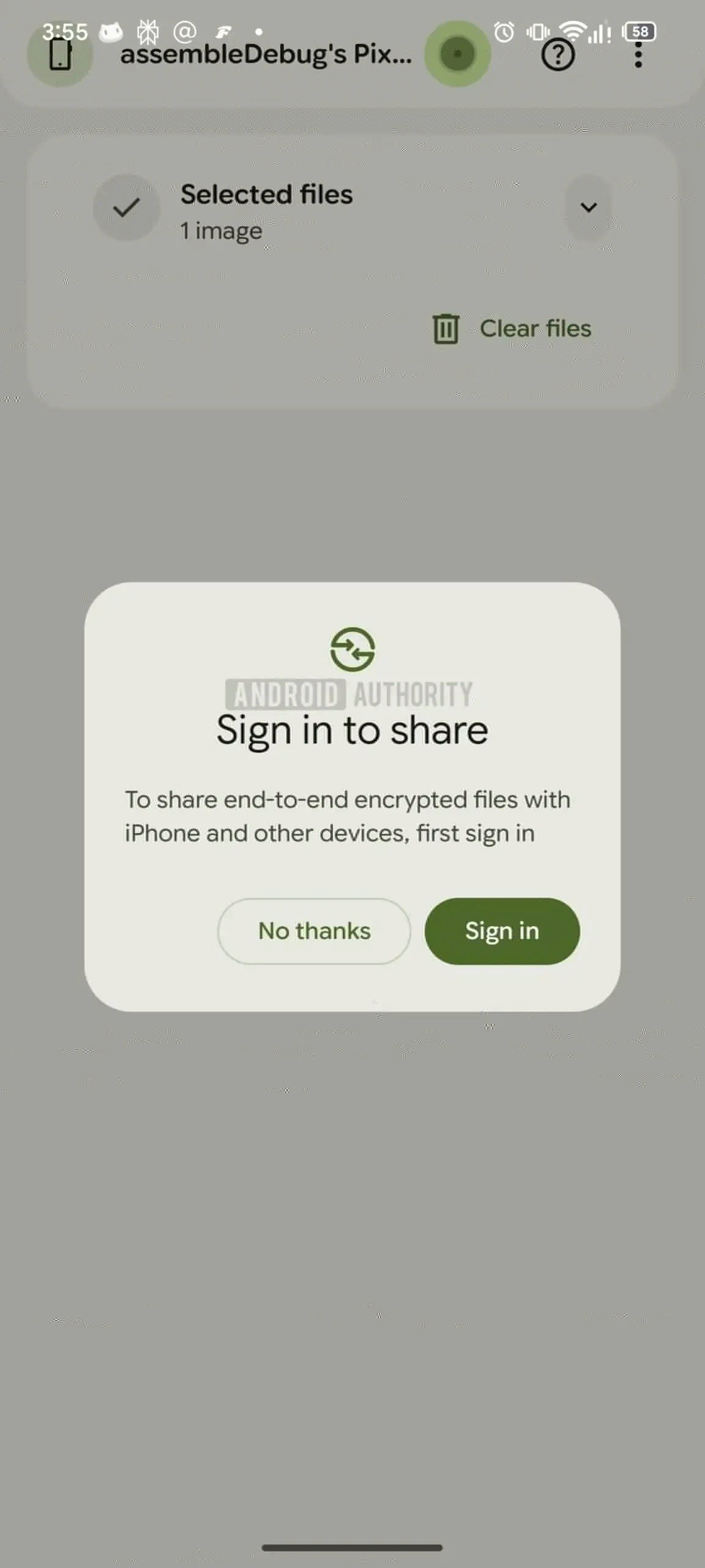 Google thử nghiệm đưa tính năng chia sẻ dữ liệu giữa Android và iOS- Ảnh 1. Google thử nghiệm đưa tính năng chia sẻ dữ liệu giữa Android và iOS- Ảnh 1.