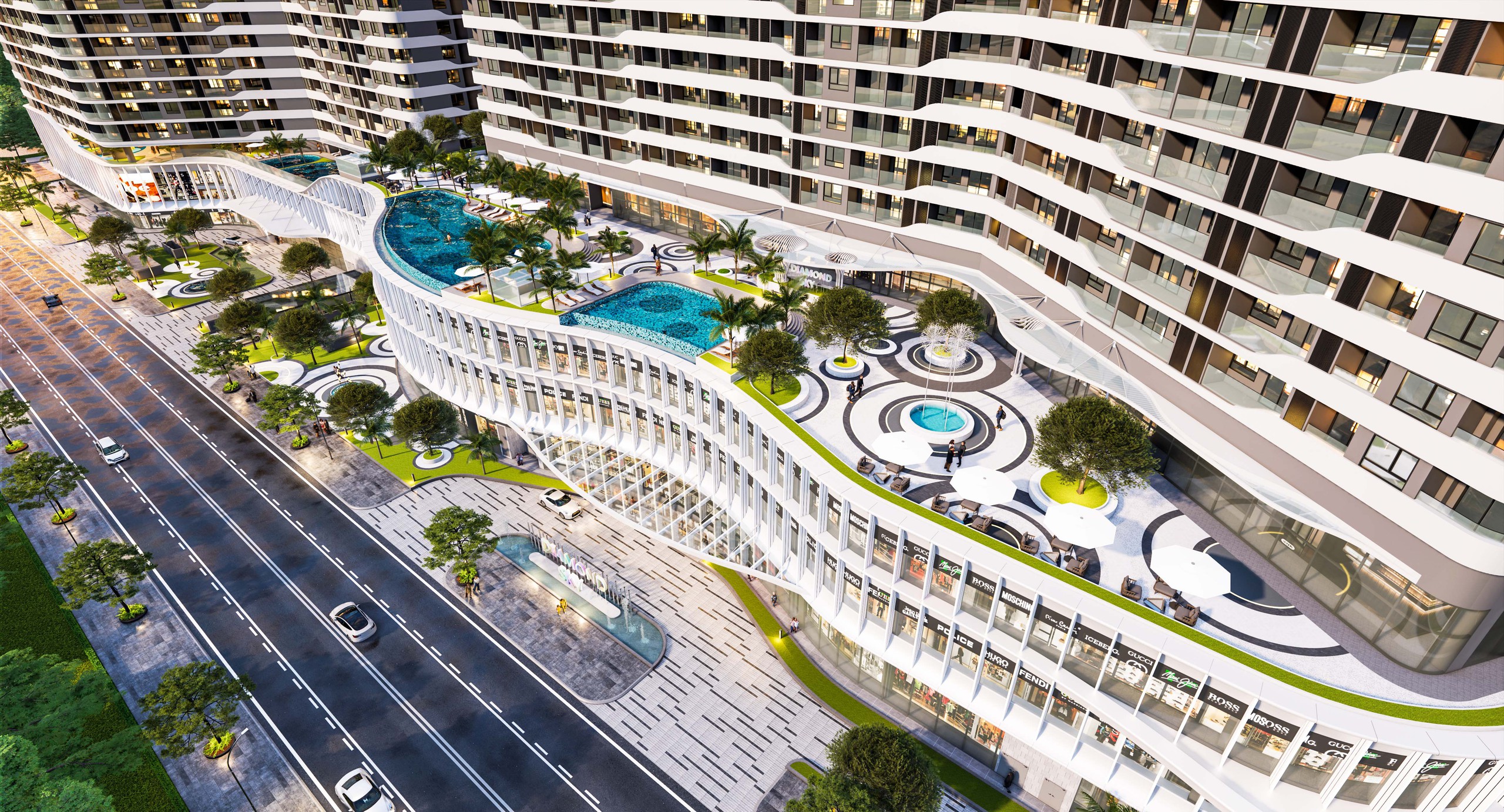 Diamond Sky - mô hình phức hợp căn hộ và trung tâm thương mại - từ thế giới tới TP.HCM- Ảnh 4. Diamond Sky - mô hình phức hợp căn hộ và trung tâm thương mại - từ thế giới tới TP.HCM- Ảnh 4.
