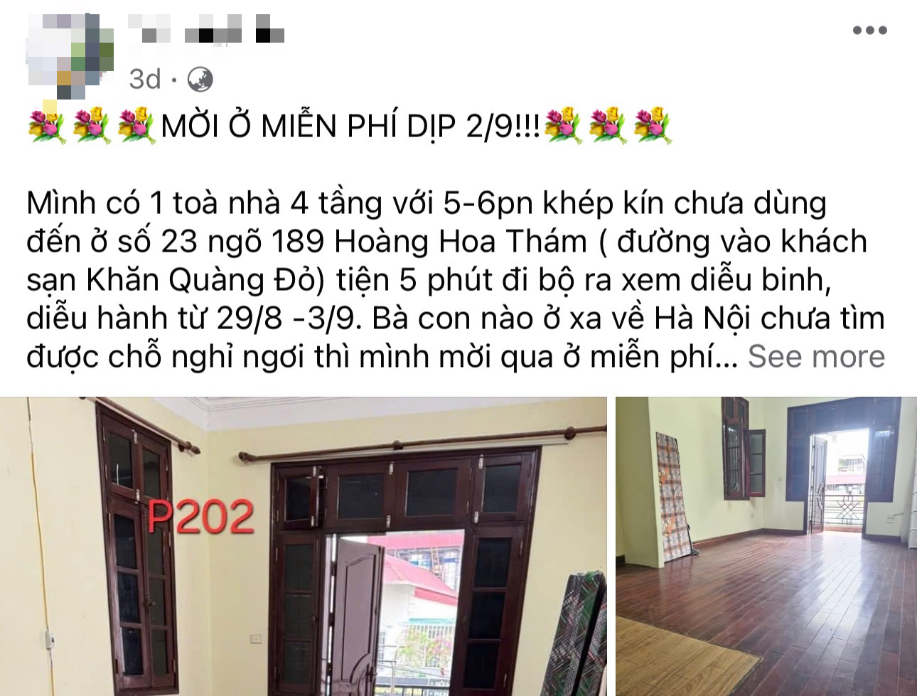 Cảm động những người dân Hà Nội mở rộng cửa, đón cựu chiến binh, bà con ở miễn phí dịp 2/9- Ảnh 10. Cảm động những người dân Hà Nội mở rộng cửa, đón cựu chiến binh, bà con ở miễn phí dịp 2/9- Ảnh 10.
