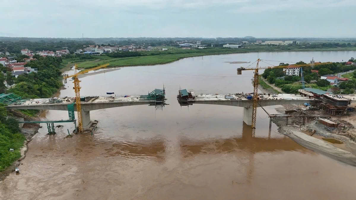 Sắp hợp long cầu Phong Châu, Phú Thọ- Ảnh 1.