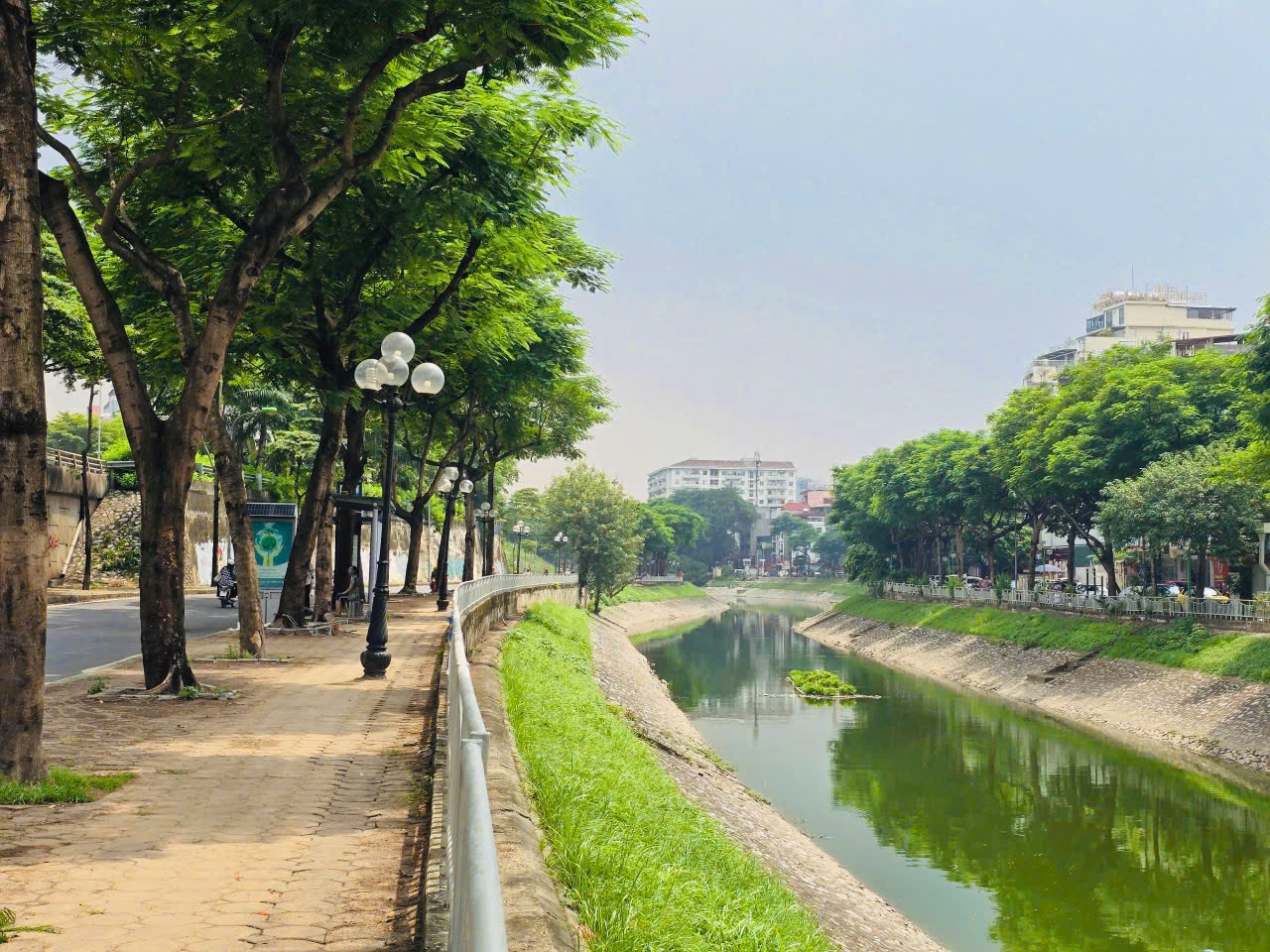 Người dân Thủ đô ngỡ ngàng khi thấy sông Tô Lịch đổi màu trong xanh- Ảnh 11. Người dân Thủ đô ngỡ ngàng khi thấy sông Tô Lịch đổi màu trong xanh- Ảnh 11.