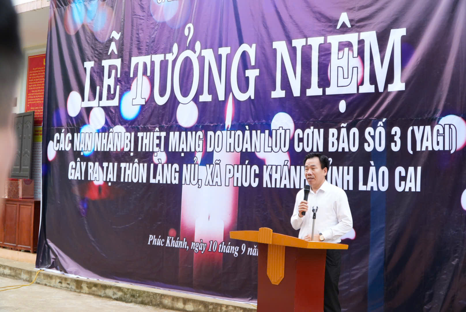 Lào Cai tưởng niệm một năm thảm họa lũ quét Làng Nủ- Ảnh 3. Lào Cai tưởng niệm một năm thảm họa lũ quét Làng Nủ- Ảnh 3.